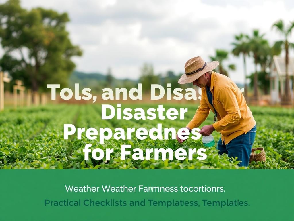     Weather Forecasting Tools and Disaster Preparedness for Farmers. Practical checklists and templates