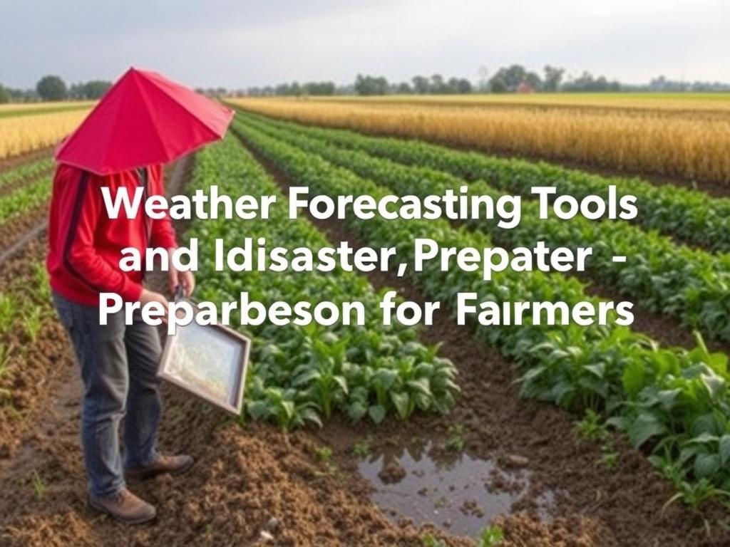     Weather Forecasting Tools and Disaster Preparedness for Farmers. Infrastructure, equipment, and records