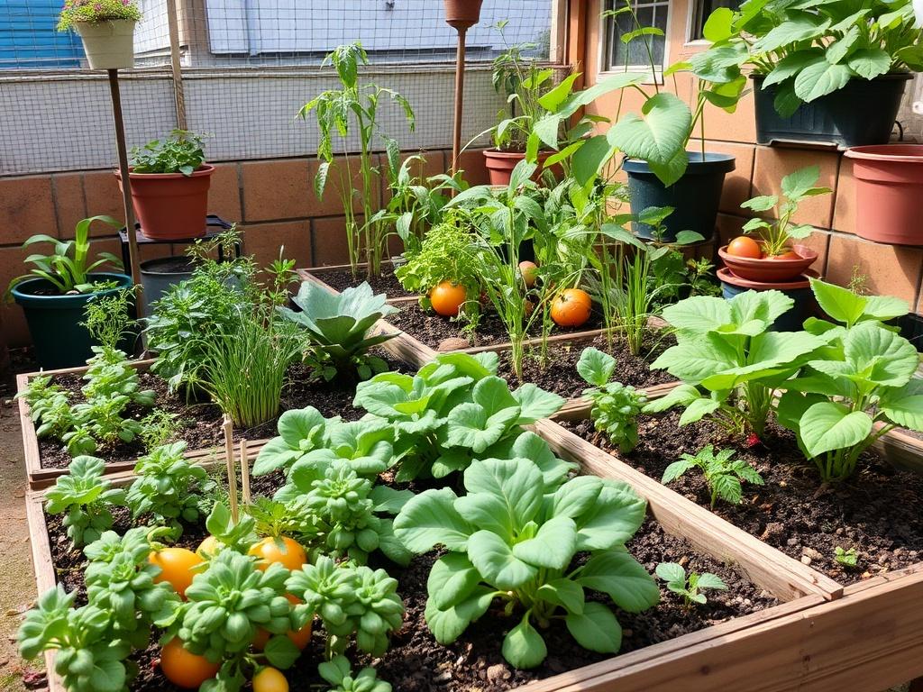     Cultivo de hortalizas en espacios pequeños o urbanos.. Compartir y aprender en comunidad