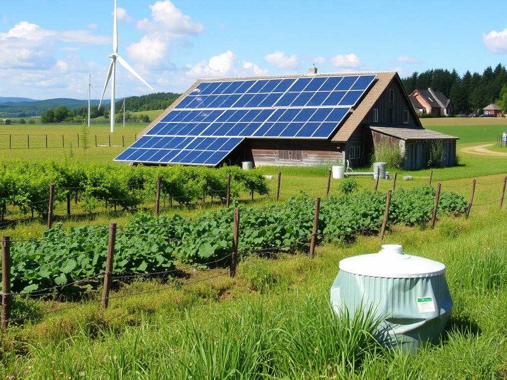     Energie vom eigenen Hof: Solar, Wind und Biogas nutzen. Planung: Standortanalyse und Energiebedarf