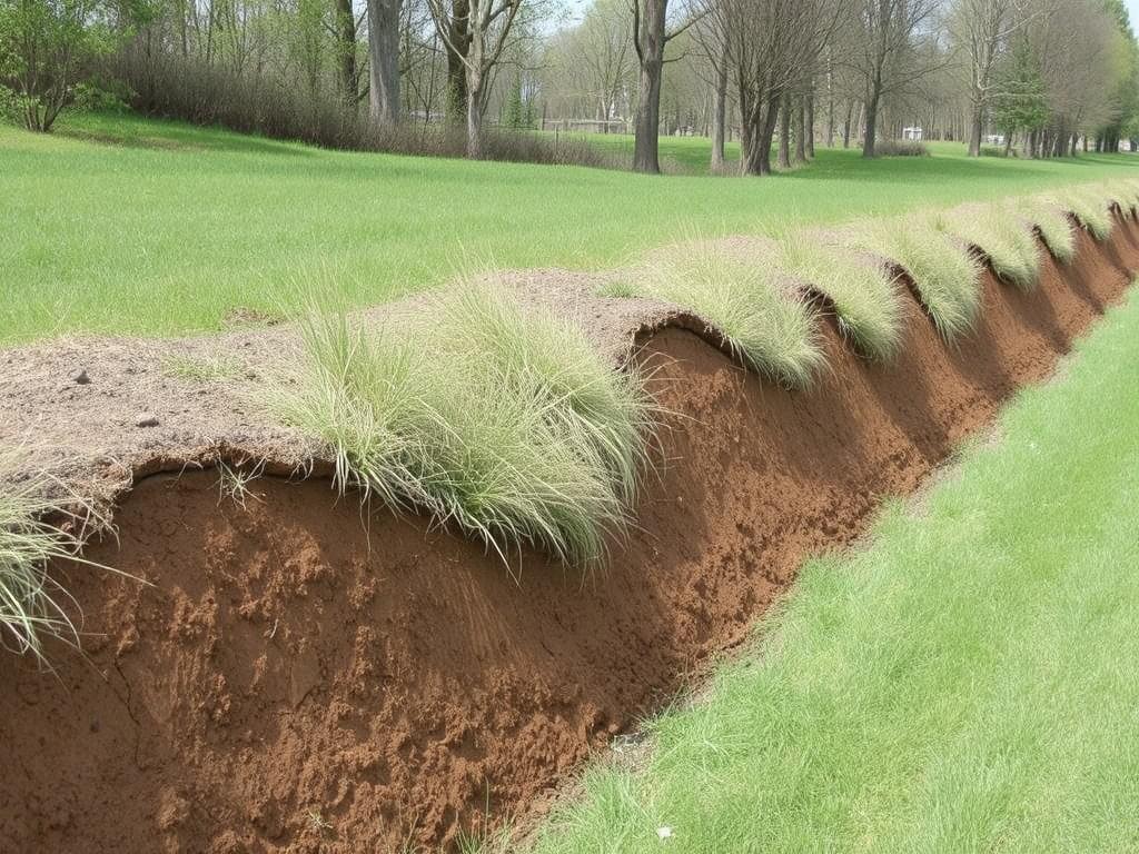     Erosionsschutz auf hängigen Flächen. Umsetzung: Schritt für Schritt vorgehen