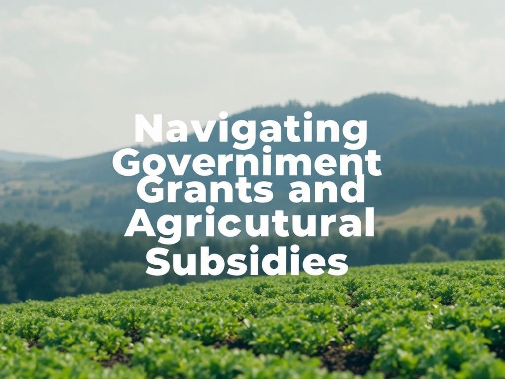    Navigating Government Grants and Agricultural Subsidies. Documentation and registrations you’ll likely need