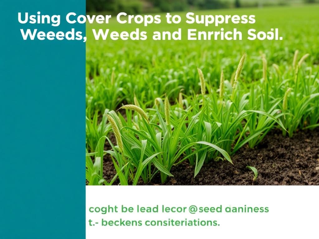     Using Cover Crops to Suppress Weeds and Enrich Soil. Regulatory and seed-cleanliness considerations