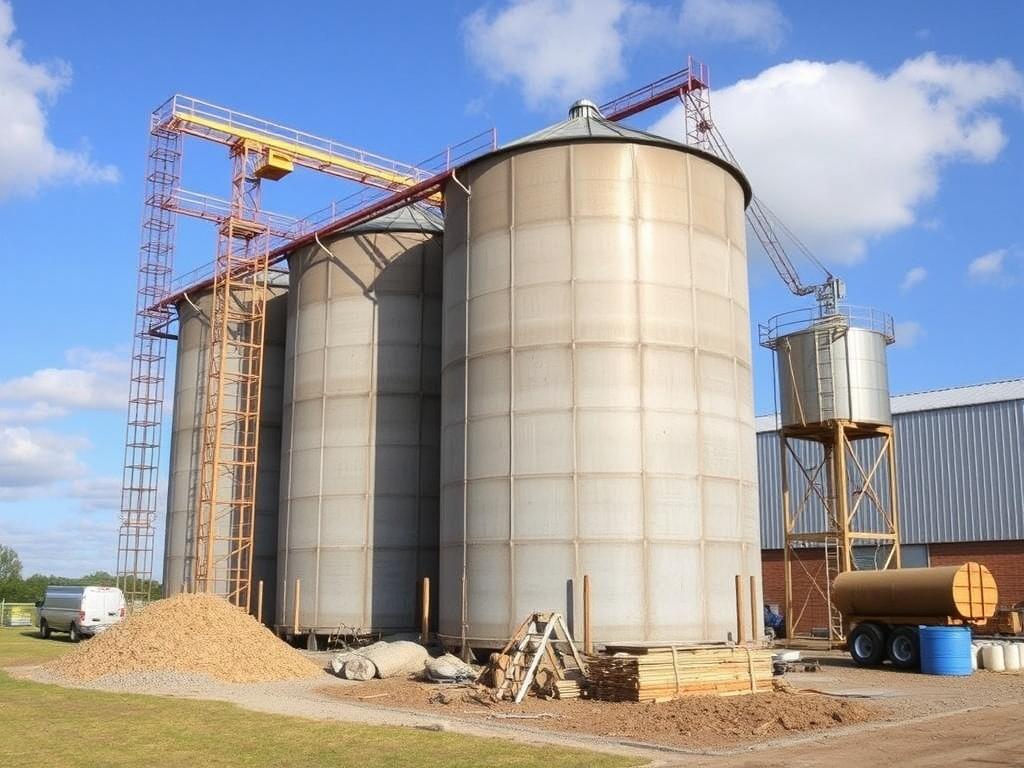     Elaboración de silo para alimentación del ganado.. Control de calidad durante el almacenamiento y a la apertura