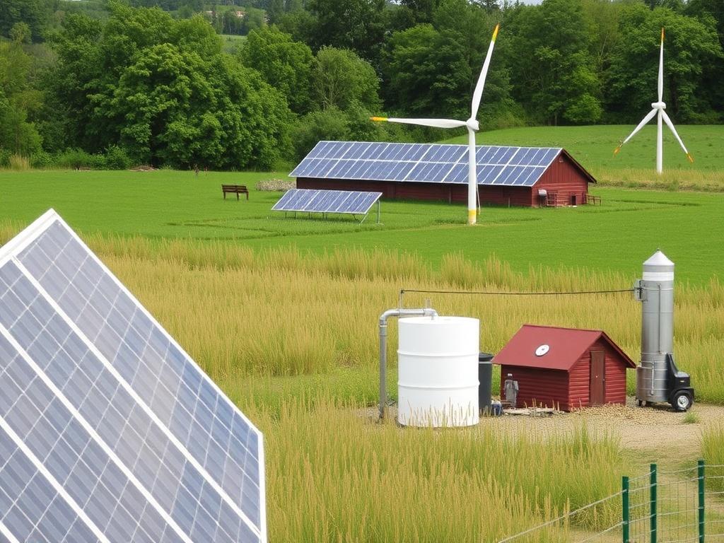     Energie vom eigenen Hof: Solar, Wind und Biogas nutzen. Technische Integration und Steuerung