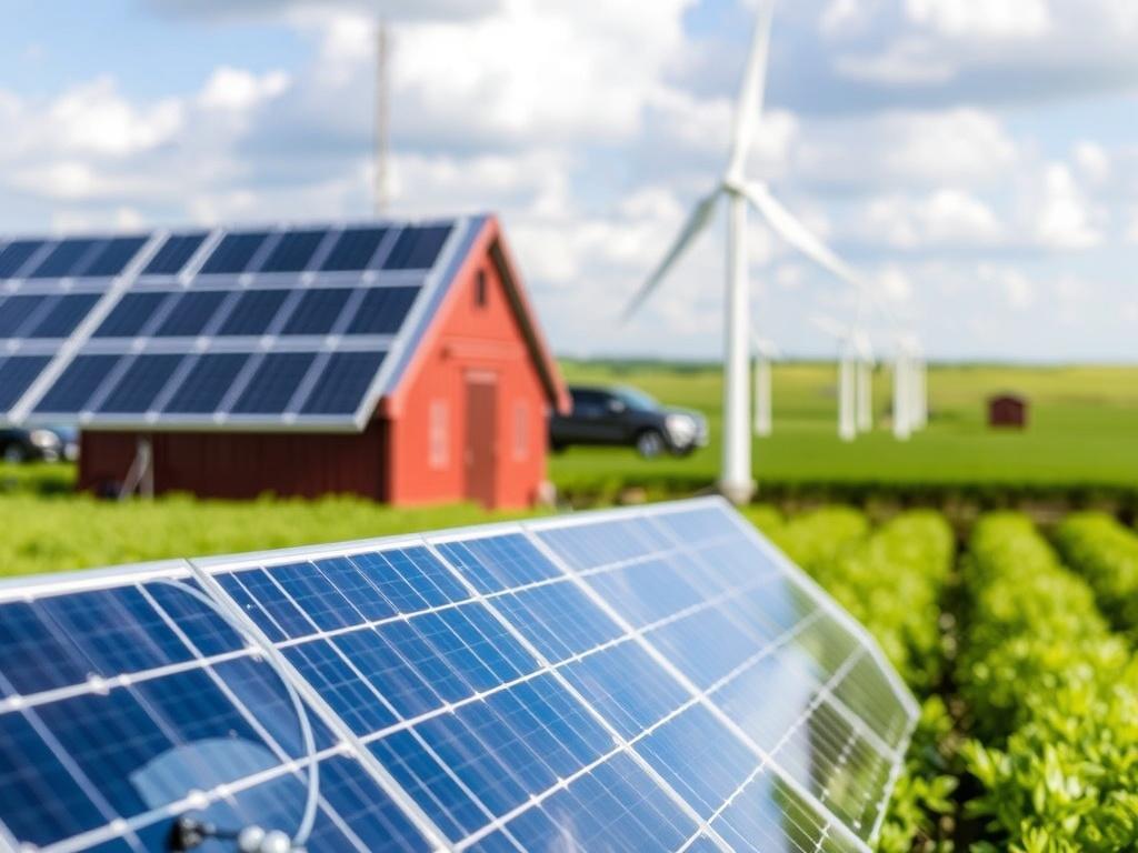     Energy Efficiency on the Farm: Solar, Wind, and Biofuels. Integrating systems: hybrid approaches and controls