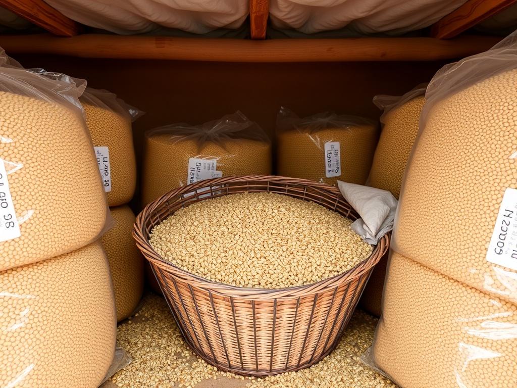     Almacenamiento y conservación poscosecha de granos.. Principios básicos para almacenar granos con seguridad