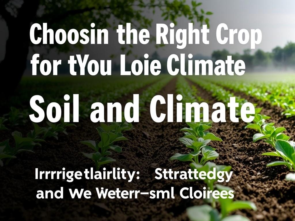 Choosing the right crop for your soil and climate: a practical guide
