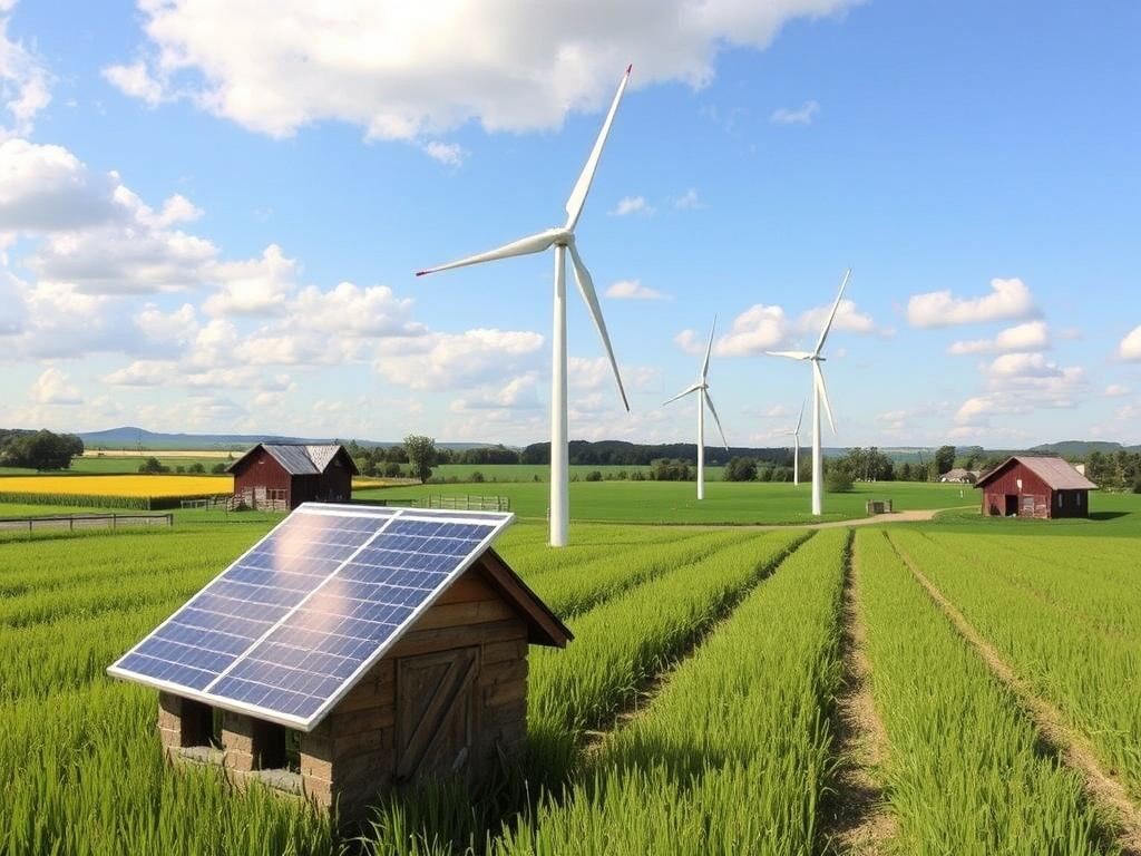 Energie vom eigenen Hof nutzen: Solar, Wind und Biogas im Alltag