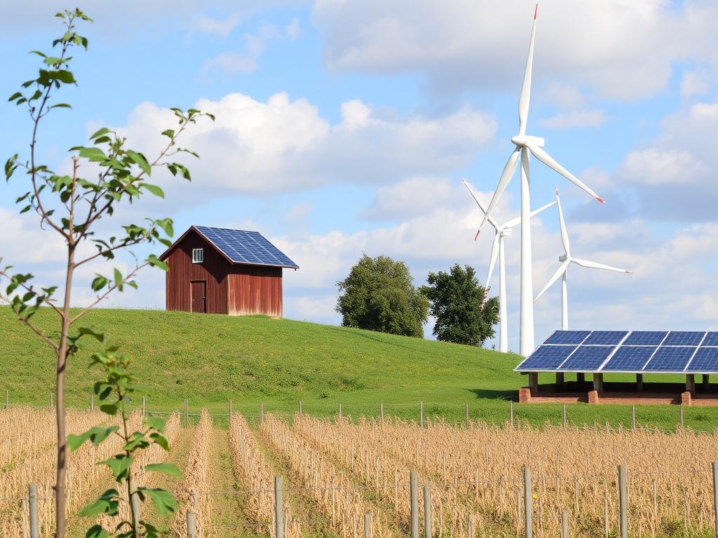 Viento y sol en la huella: cómo llevar energía limpia a la finca