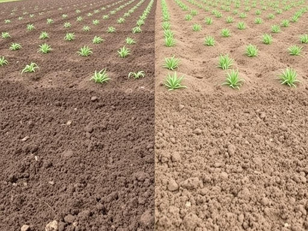 Preparación del suelo: labranza convencional frente a mínima